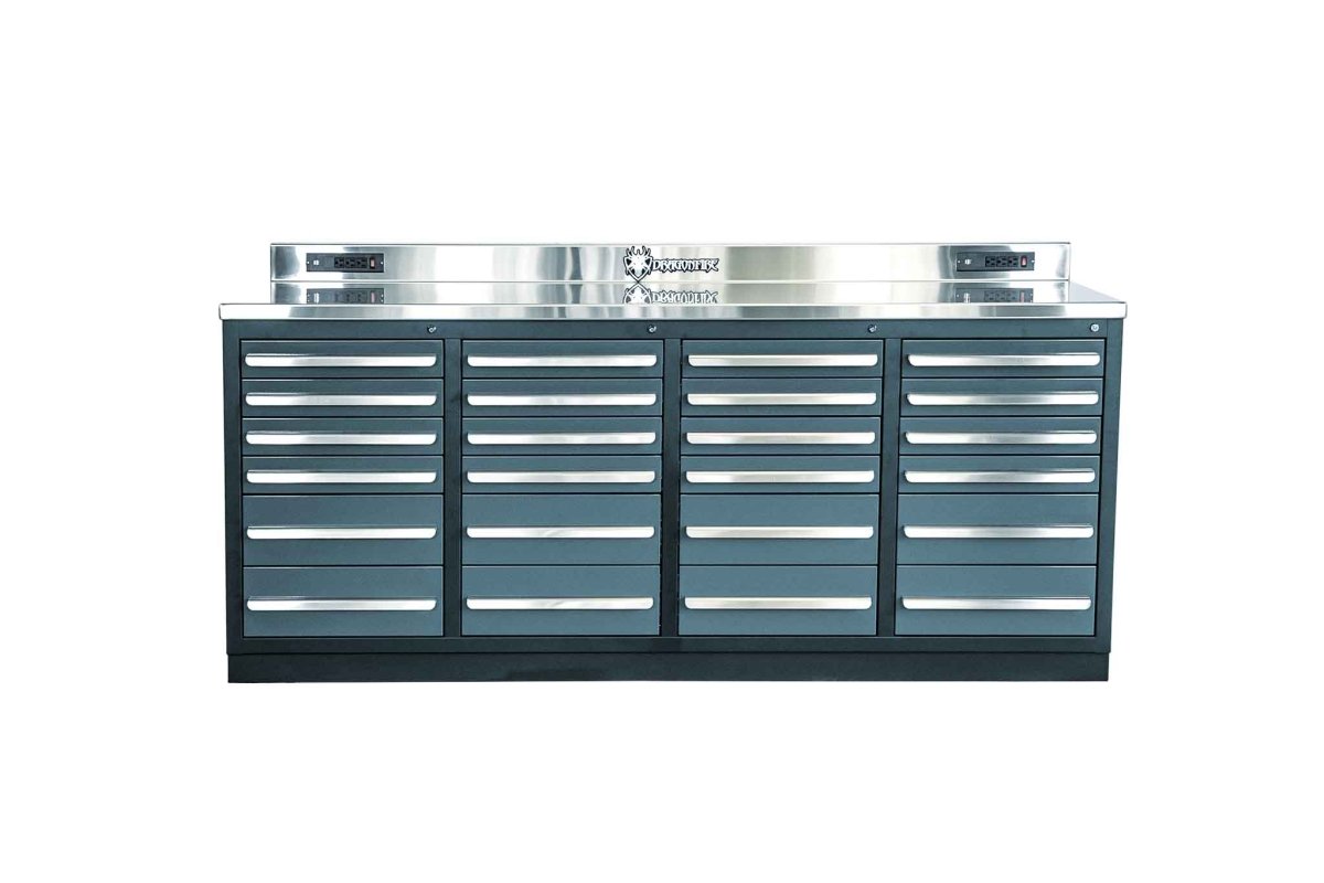 DRAGONFIRE TOOLS 24 Drawer Pro Series 7FT Heavy Duty Workbench