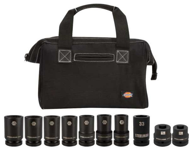 STEELMAN JS-61211 11 Piece – 1" Drive Impact Truck Wheel Servicing Socket Kit