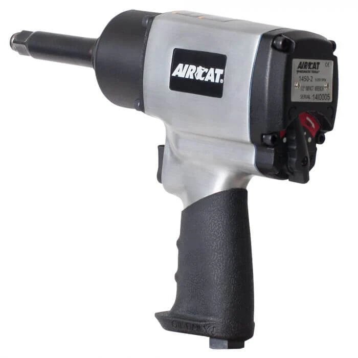 AIRCAT ACA-14502 1/2" Impact Wrench, 2" Extended Anvil, 800 ft-lb Max Torque