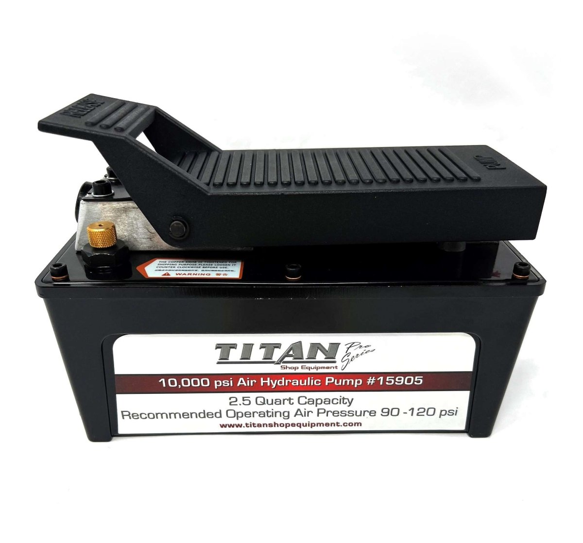 MT-RSR 15905 2.5 Quart Air Hydraulic Pump, 10,000 PSI, Lightweight Design