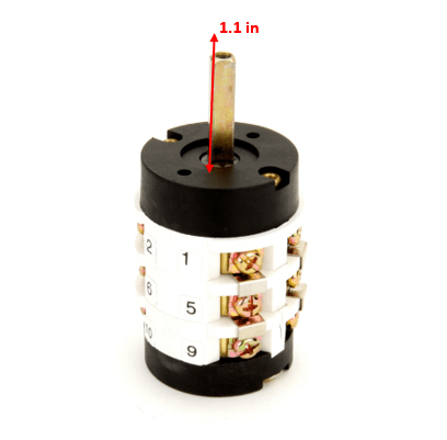 MT-RSR 184390 Tire Changer Forward/Reverse Switch, 20A, 220V/380V, 6mm Shaft