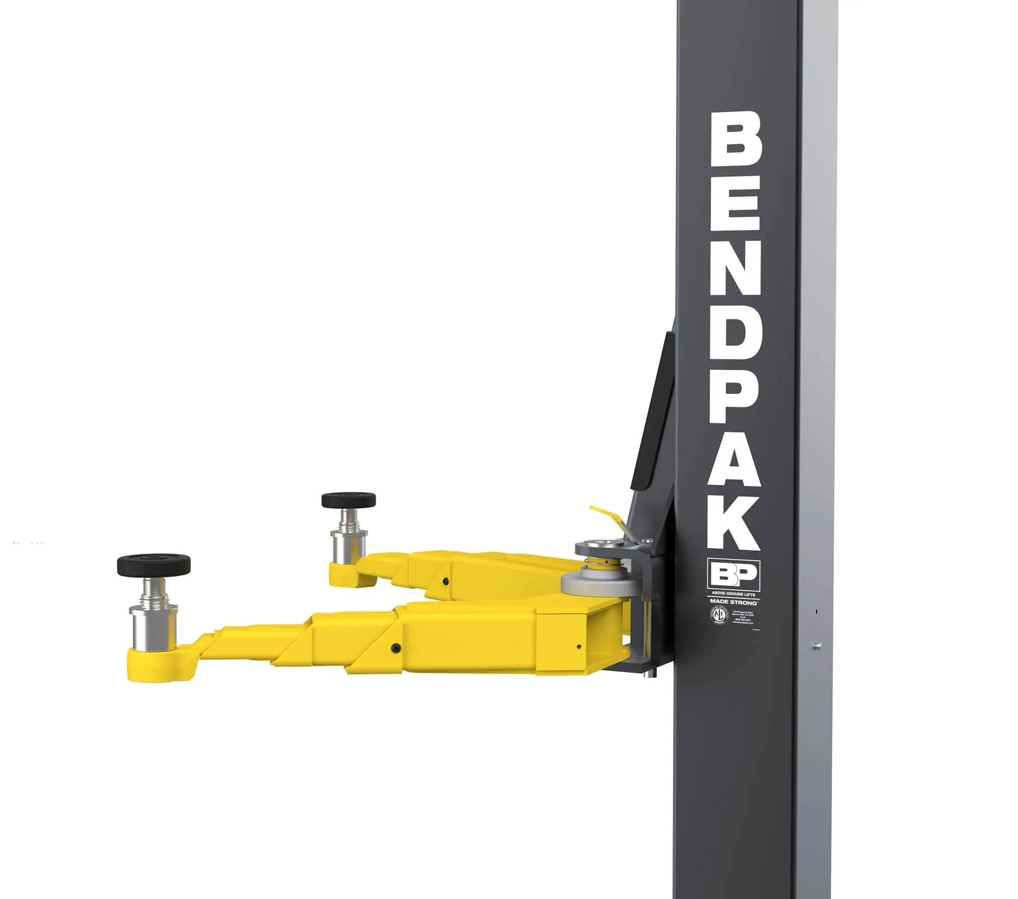 BendPak 12APF Two-Post Car Lift for Garage - 12,000 lb - Open-Top Low Ceiling