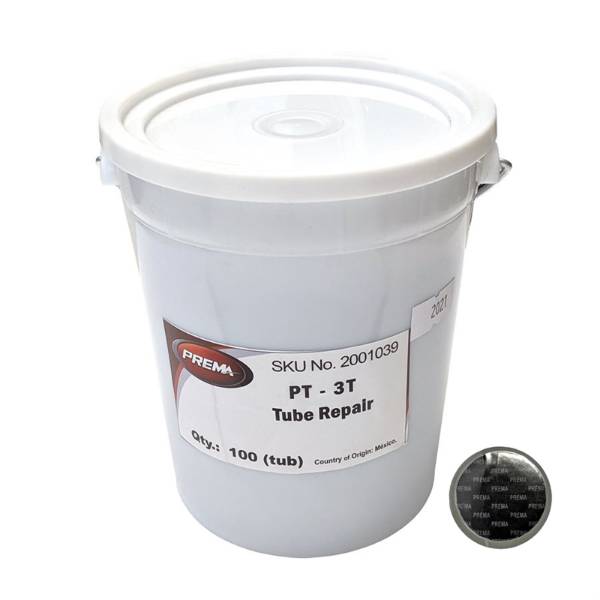PREMA PRE-PT-3T Tube Tire Patch, Medium Round, Box of 100