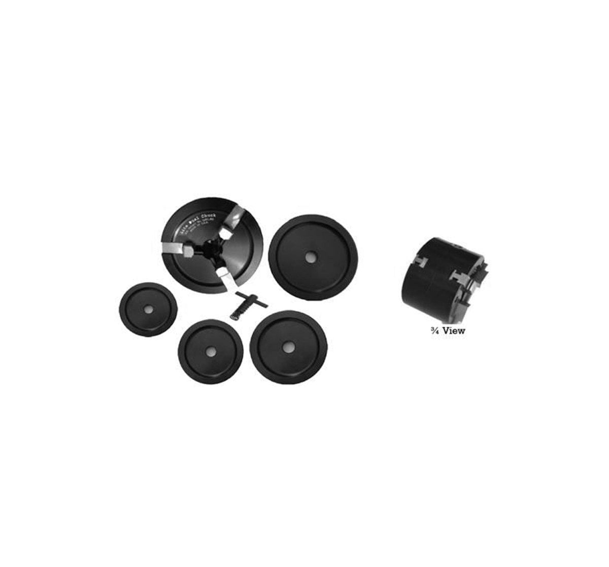 MT-RSR 20040 Light Truck Dual Chuck Adapter Set, 1" Bore, Fits Brake Lathes