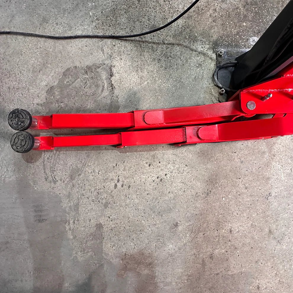 Katool AS110D – Two-Post Lift (11,000 lb, Asymmetric)