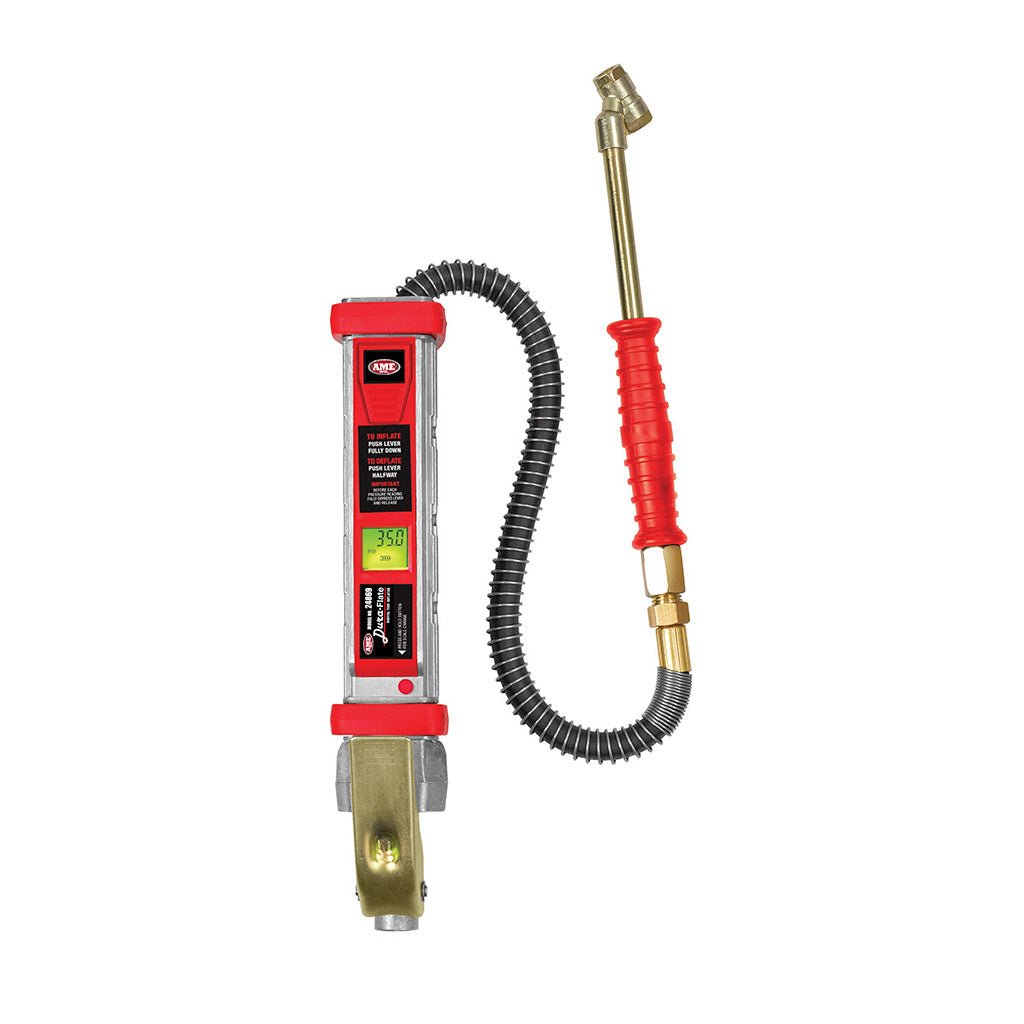 AME 24869 – Air Inflator Gauge, Digital, 20" Air Hose, Dual Foot Chuck (Dura-Flate)