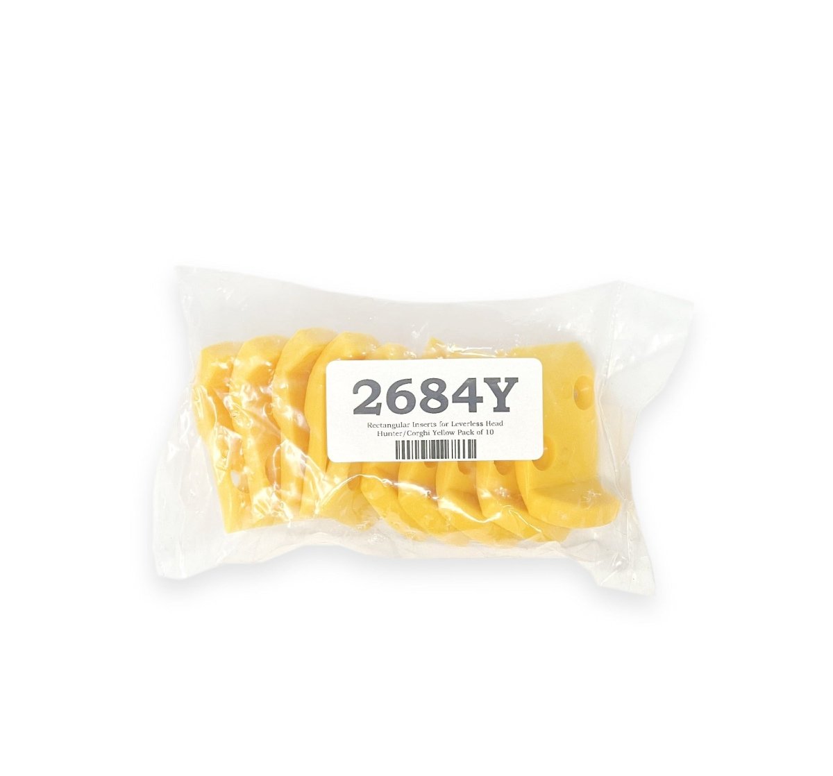 MT-RSR 2684Y Yellow Rectangular Inserts for Leverless Tire Changers, Pack of 10