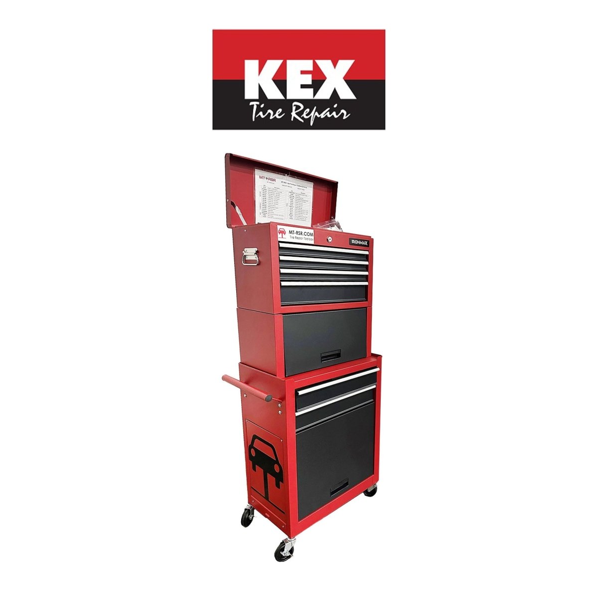 MT-RSR MT-TRK03 Tire Repair Toolbox, All-in-One Kit for On-the-Go Repairs