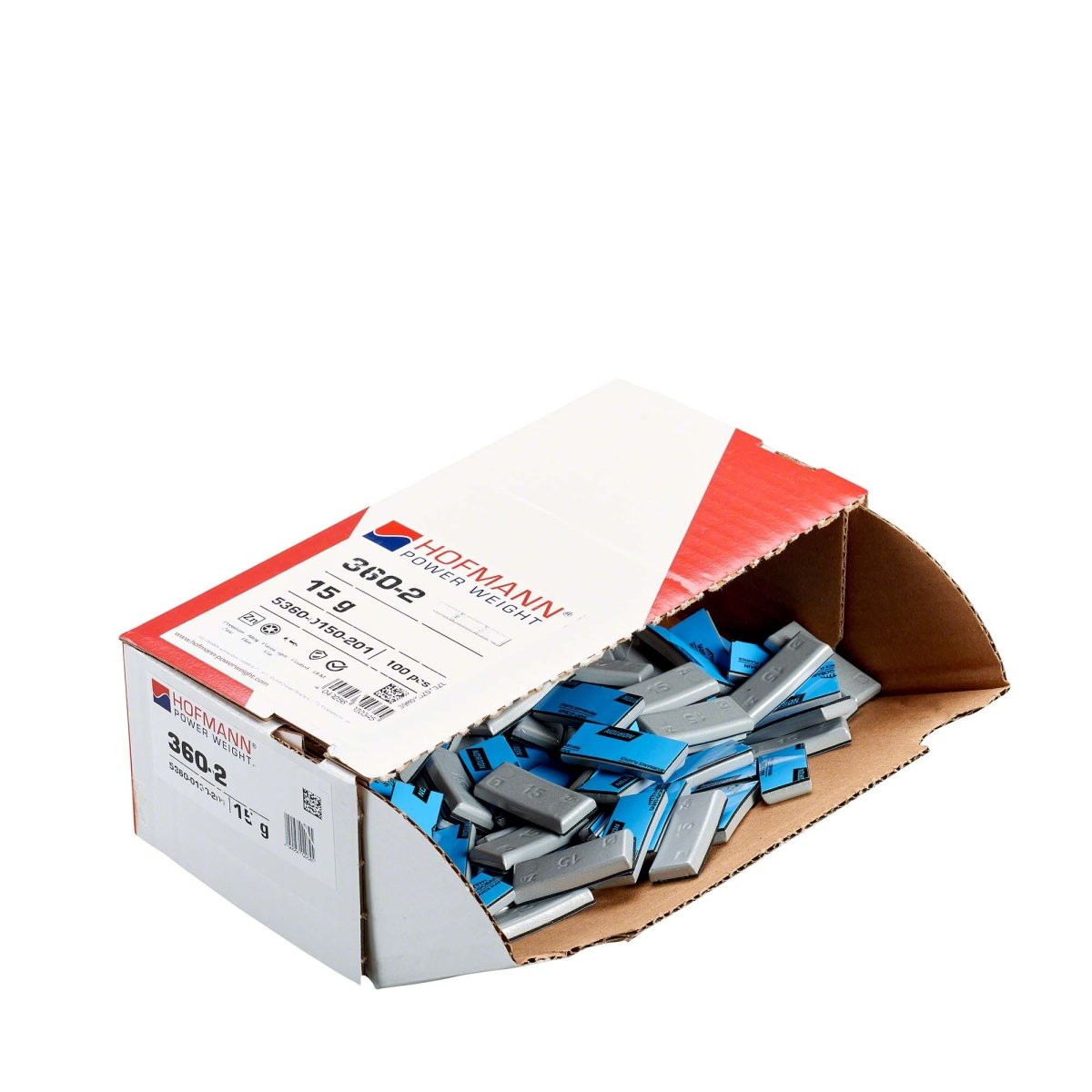 Hofmann Power Weight WW-WG-360-15 Adhesive Wheel Weights, Type 360, 15g, Box of 100