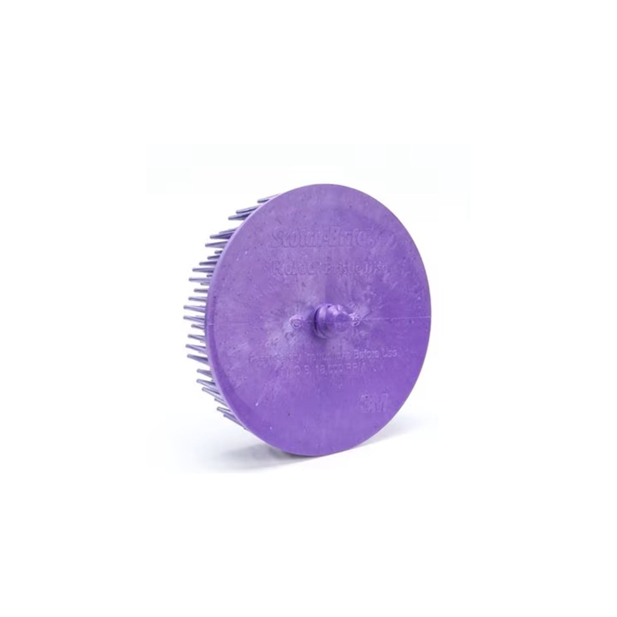 3M 3M-07537 3" Scotch-Brite Purple Body Man Bristle Disc, 36 Grit