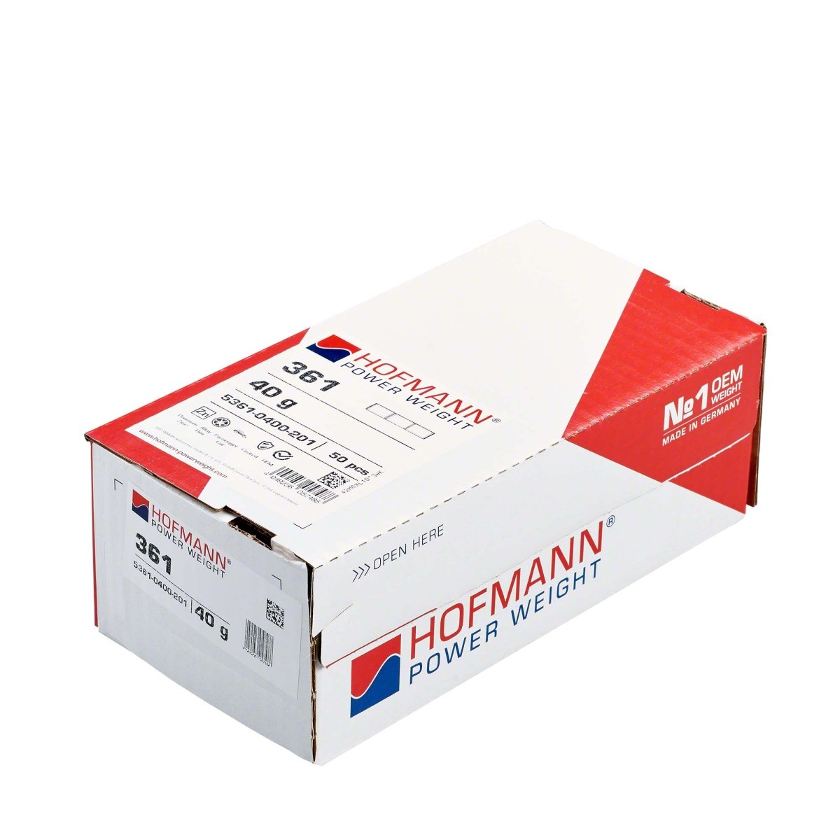 Hofmann Power Weight WW-WG-361-40 Adhesive Wheel Weights, Type 361, 40g, Box of 50