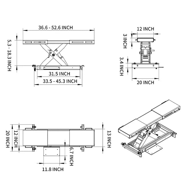 Katool KT-RJ50 – Rolling Jack (5,000 lb)