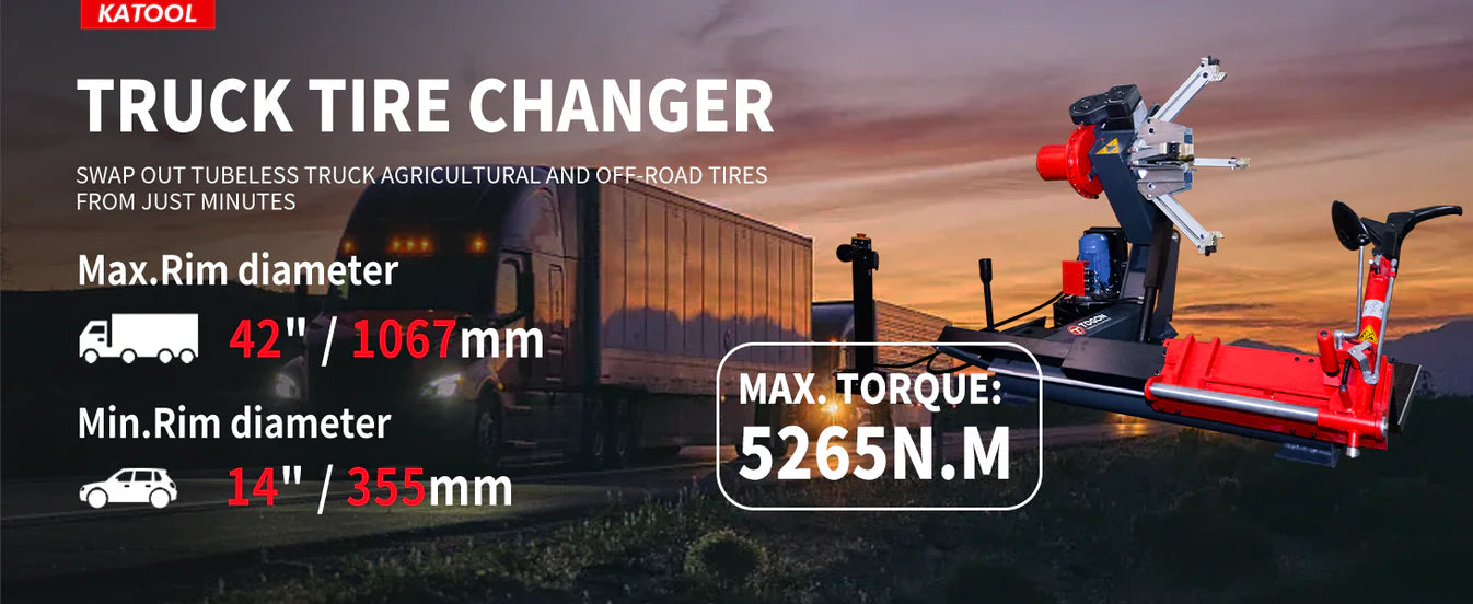 Katool KT-T260 – Truck Tire Changer (42 in, Heavy-Duty)