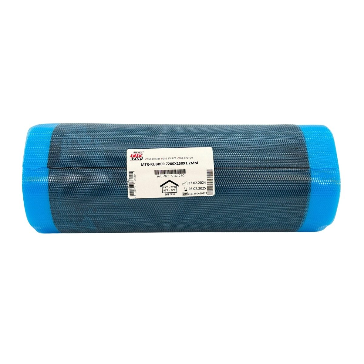 REMA REM-5561 Cushion Gum Roll, Blue, 1.2mm x 250mm x 7300mm, 6 lb Box