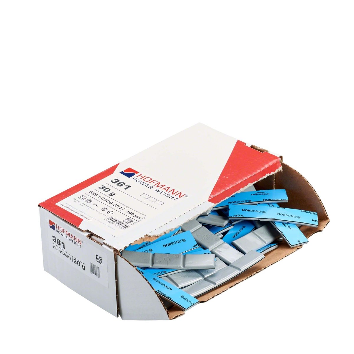 Hofmann Power Weight WW-WG-361-30 Adhesive Wheel Weights, Type 361, 30g, Box of 100