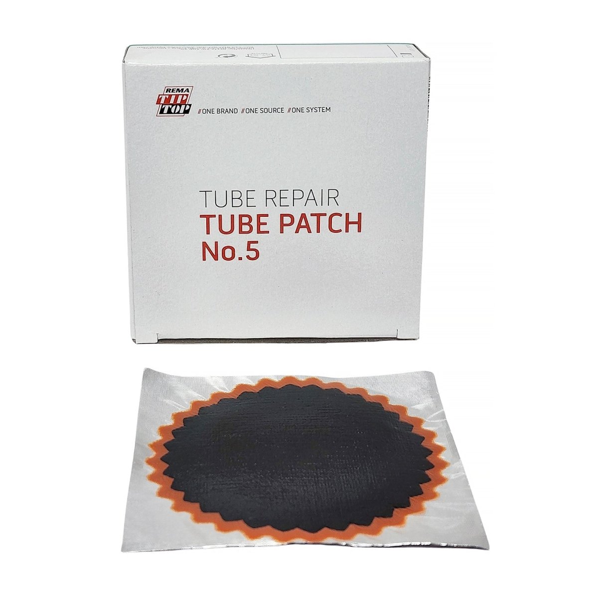 REMA REM-5 Tube Patch, 3-3/4" Round, Red Edge (10 bx)