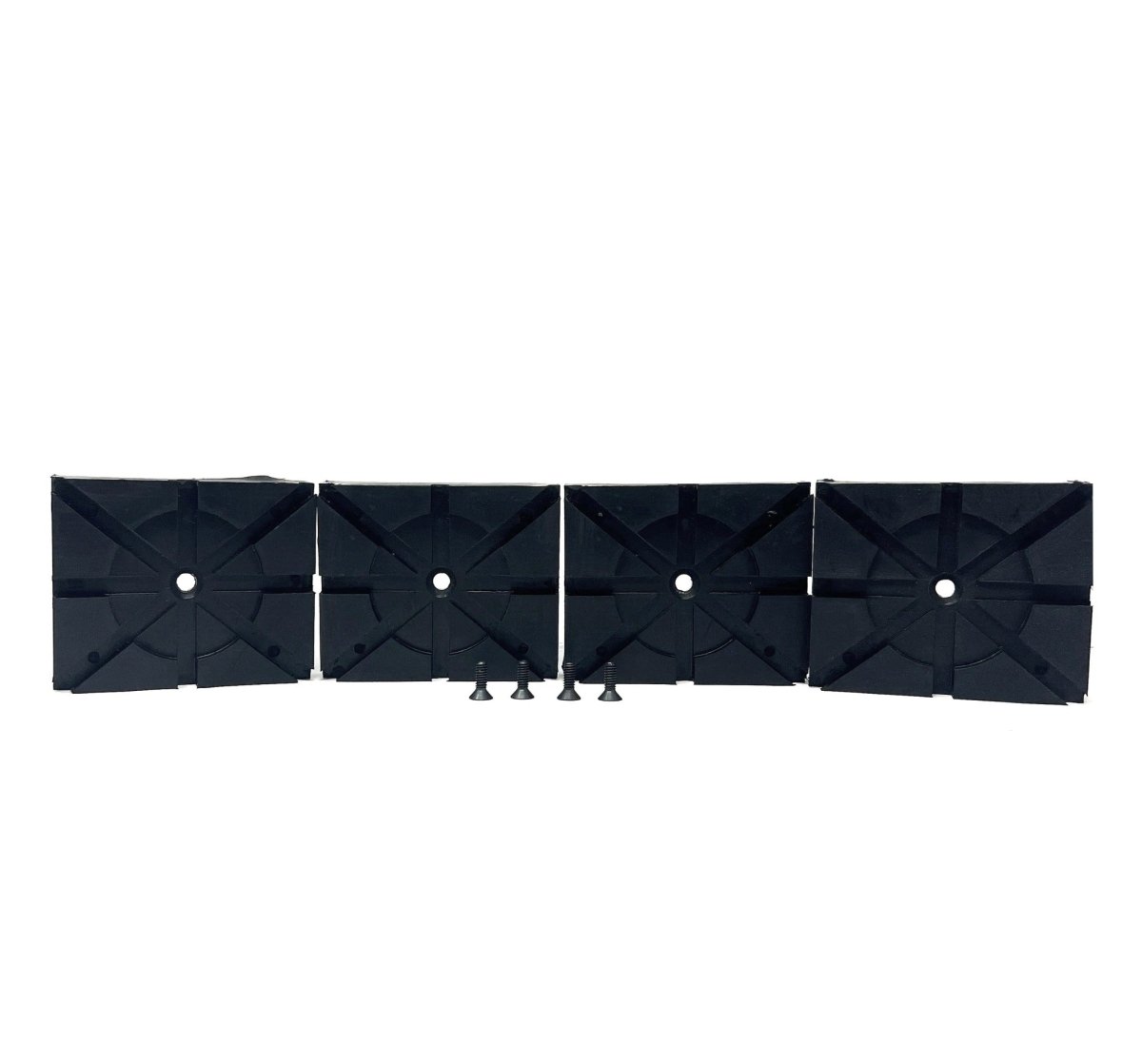 MT-RSR 6528-4 Rectangular Rubber Pad Kit, 5.25" x 4.25" x 1", 4-Pack