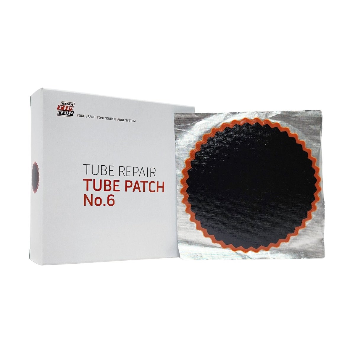 REMA REM-6 Tube Patch, 4" Round, Red Edge (10 Boxes)
