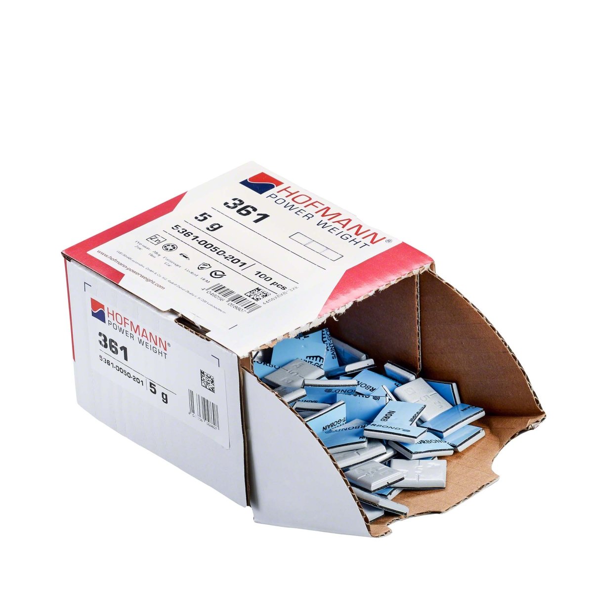 Hofmann Power Weight WW-WG-361-05 Adhesive Wheel Weights, Type 361, 5g, Box of 100