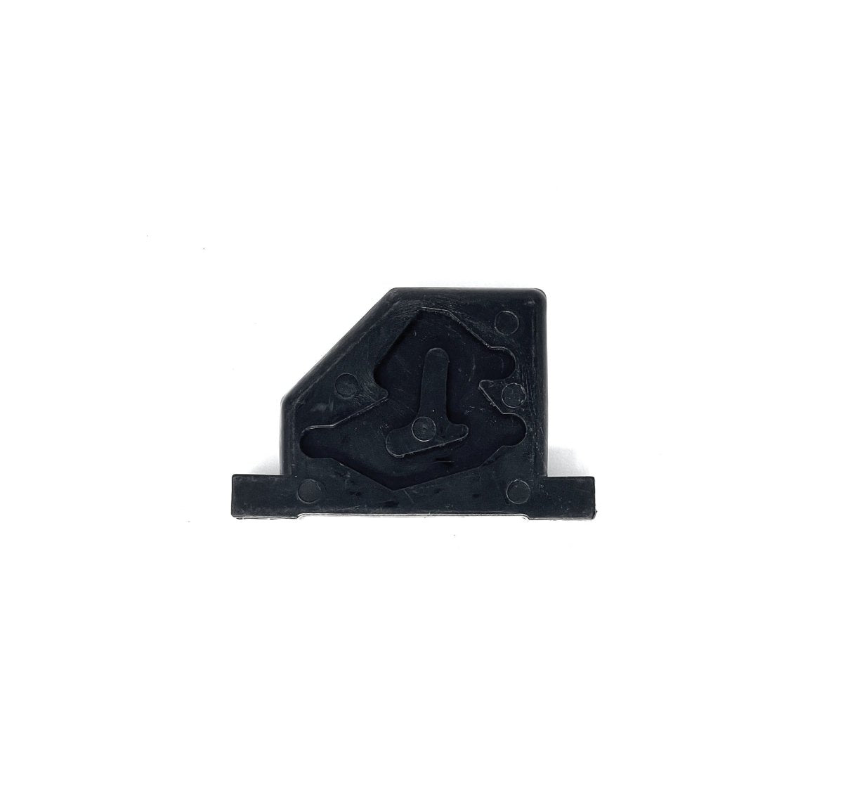 MT-RSR 760147 black cam mounting block angled view on white background