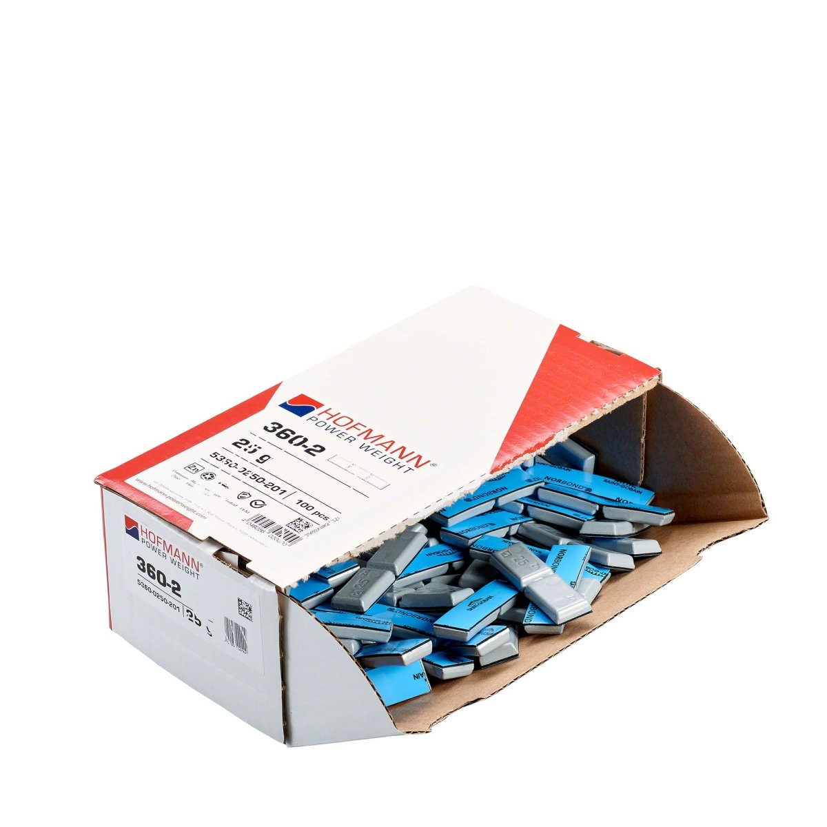 Hofmann Power Weight WW-WG-360-25 Adhesive Wheel Weights, Type 360, 25g, Box of 100