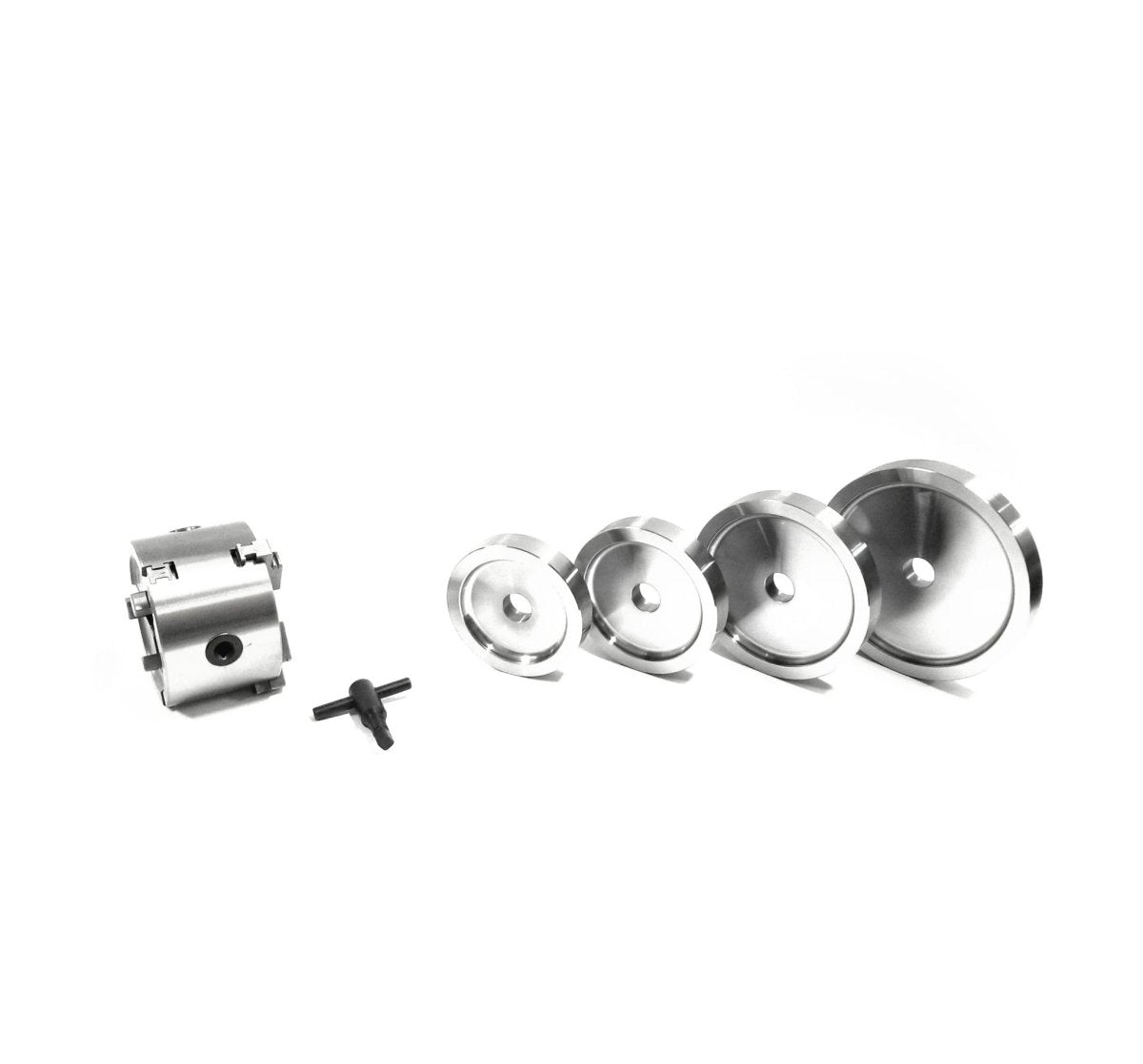 MT-RSR 80040K Double Chuck Adapter Set, 1" Bore, Fits Brake Lathes