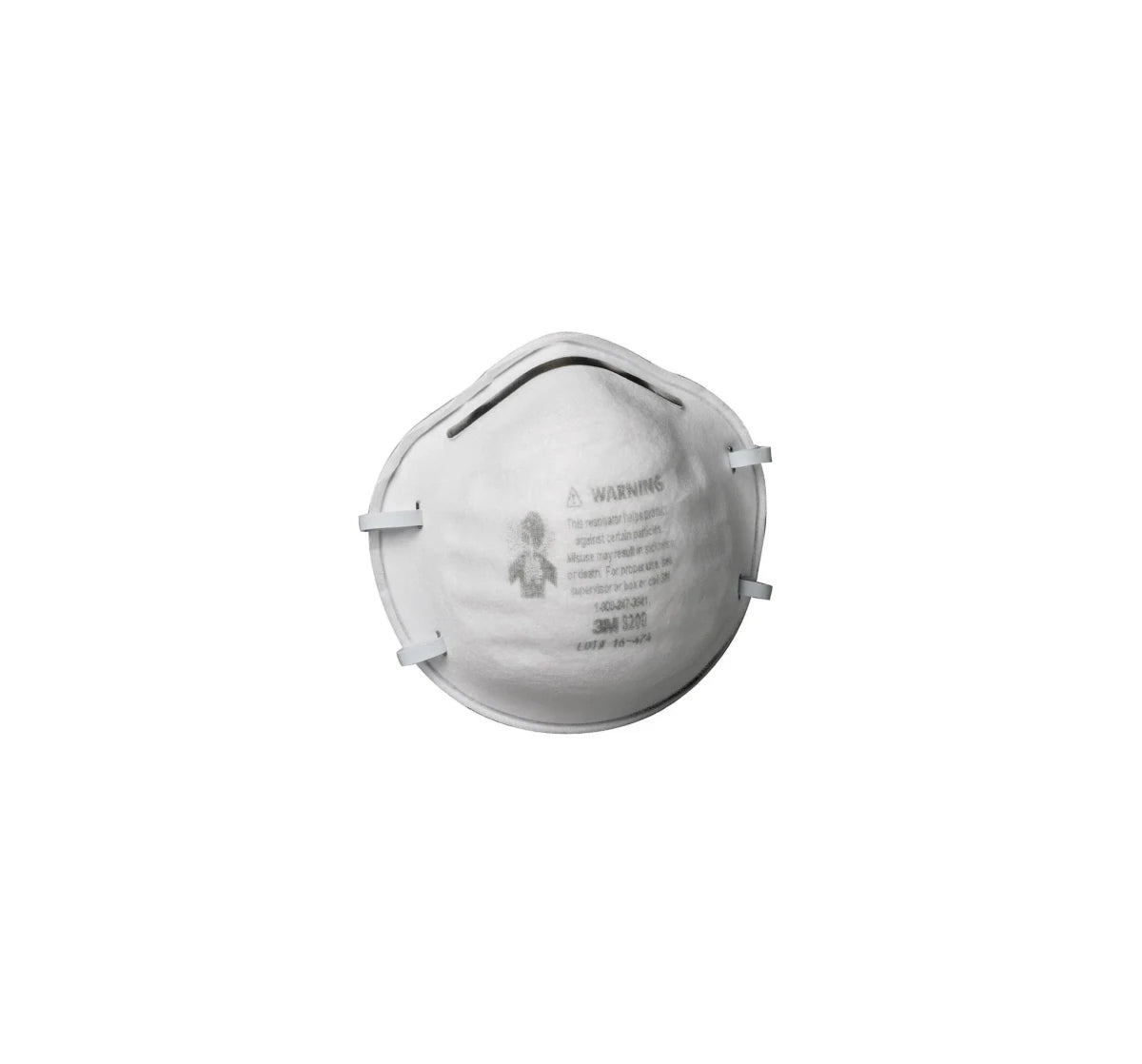3M 88200 N95 Particulate Respirator Mask, 20/Box, Universal Fit