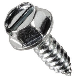 MT-RSR 15-1620-50 License Plate Screw, #14 x 3/4", 3/8" Head, Flathead, 1/2" Washer, 50-Pack