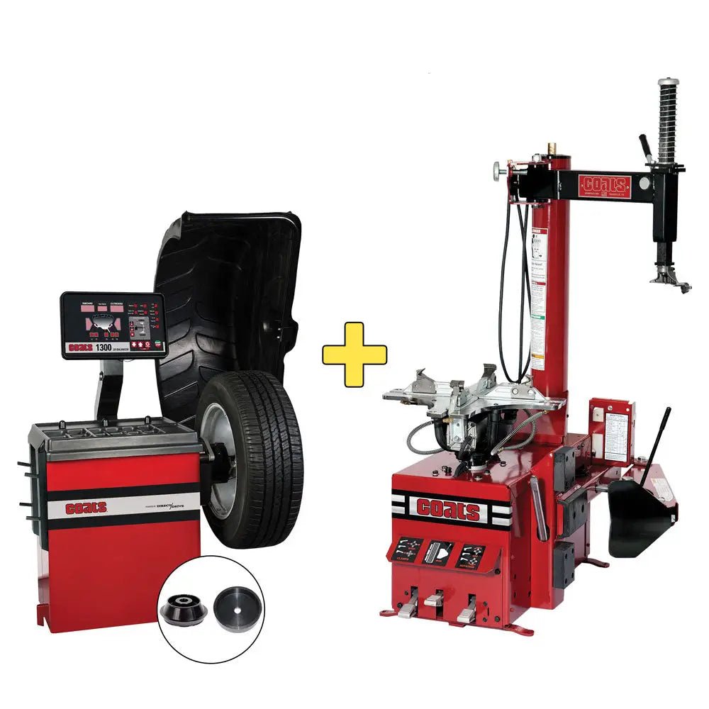 COATS 1300 Balancer + RC-45, Electric Tire Changer COMBO