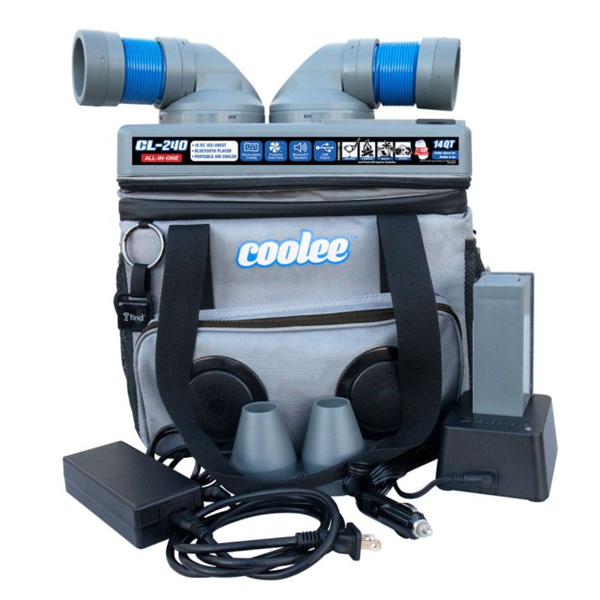 RANGER Cool Boss CL-240 GRAY/BLUE Coolee 3-in-1 Portable Air Cooler