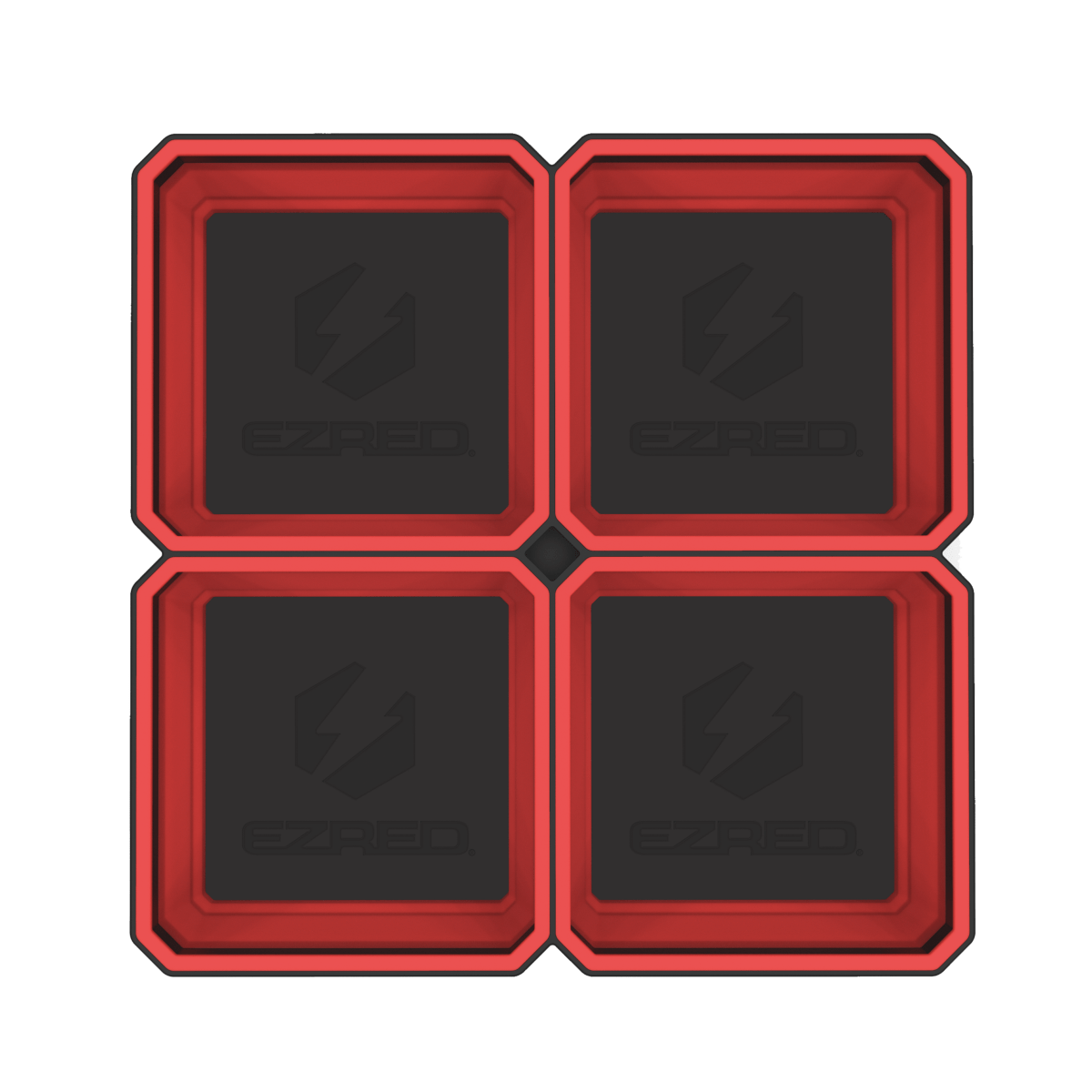 EZ-RED EZR-MT Expandable Magnetic Parts Tray, Red, 4.25" Wide
