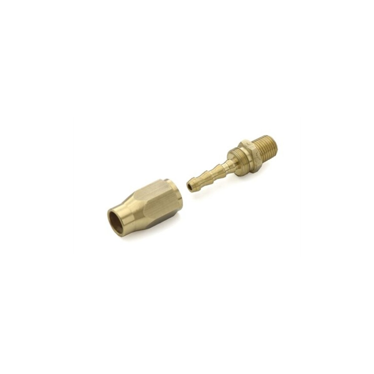 BLU-BIRD FFFX38 Air Hose Repair Fitting, 3/8" ID, 1/4" Barb, 1/4" MNPT