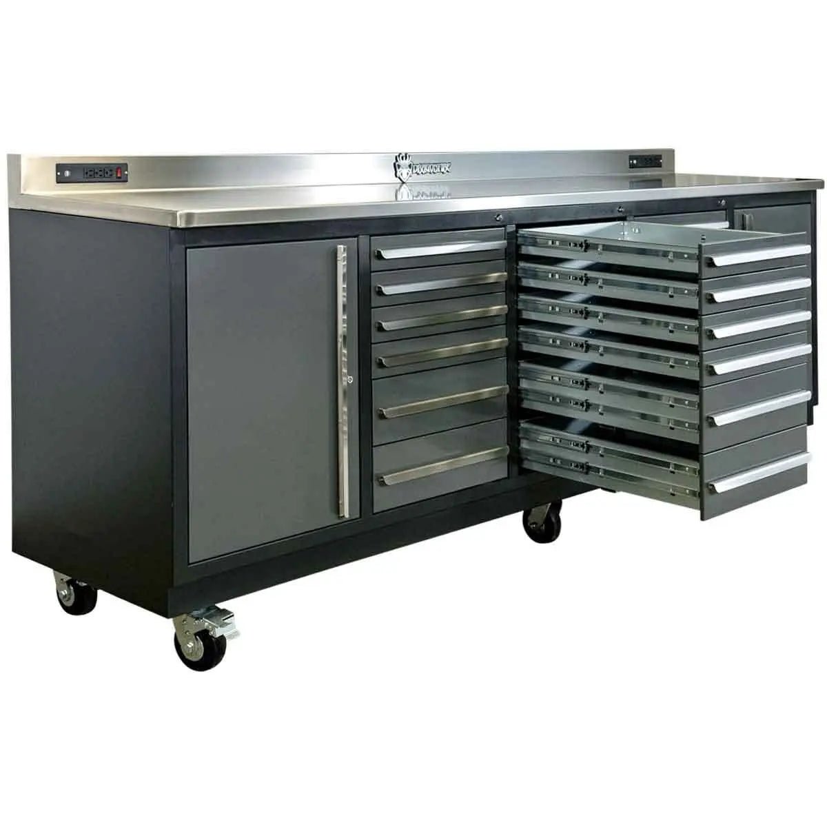 DRAGONFIRE TOOLS 18 Drawer Pro Series 9FT 4 1/4″ Workbench