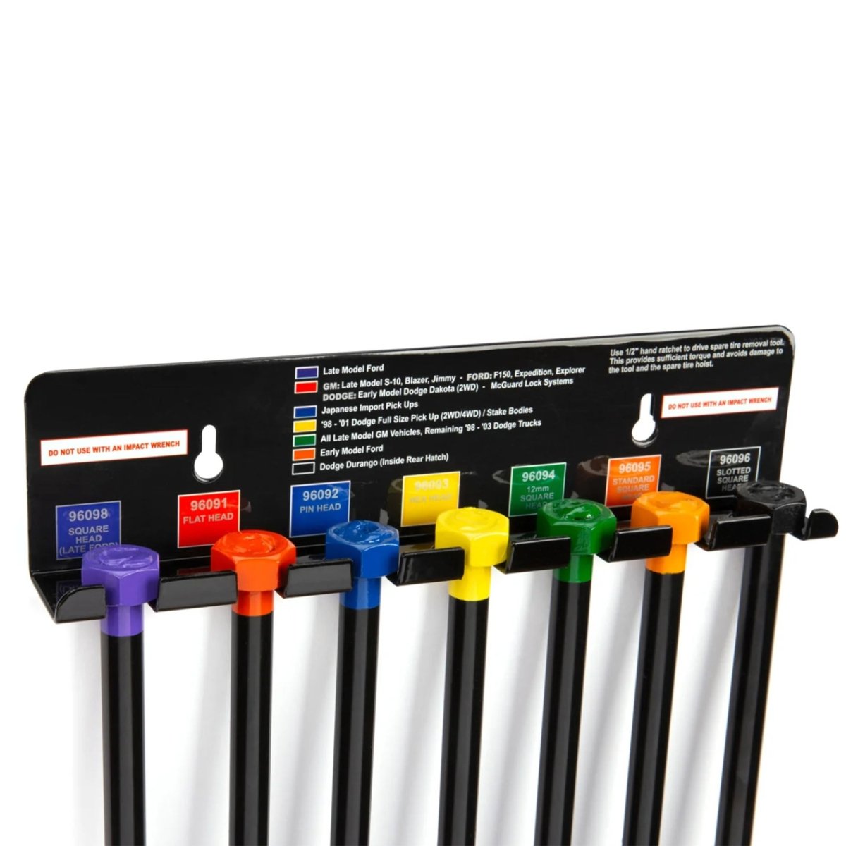 MT-RSR JS-96090A Spare Tire Removal Kit, 7-Piece Set with Mount