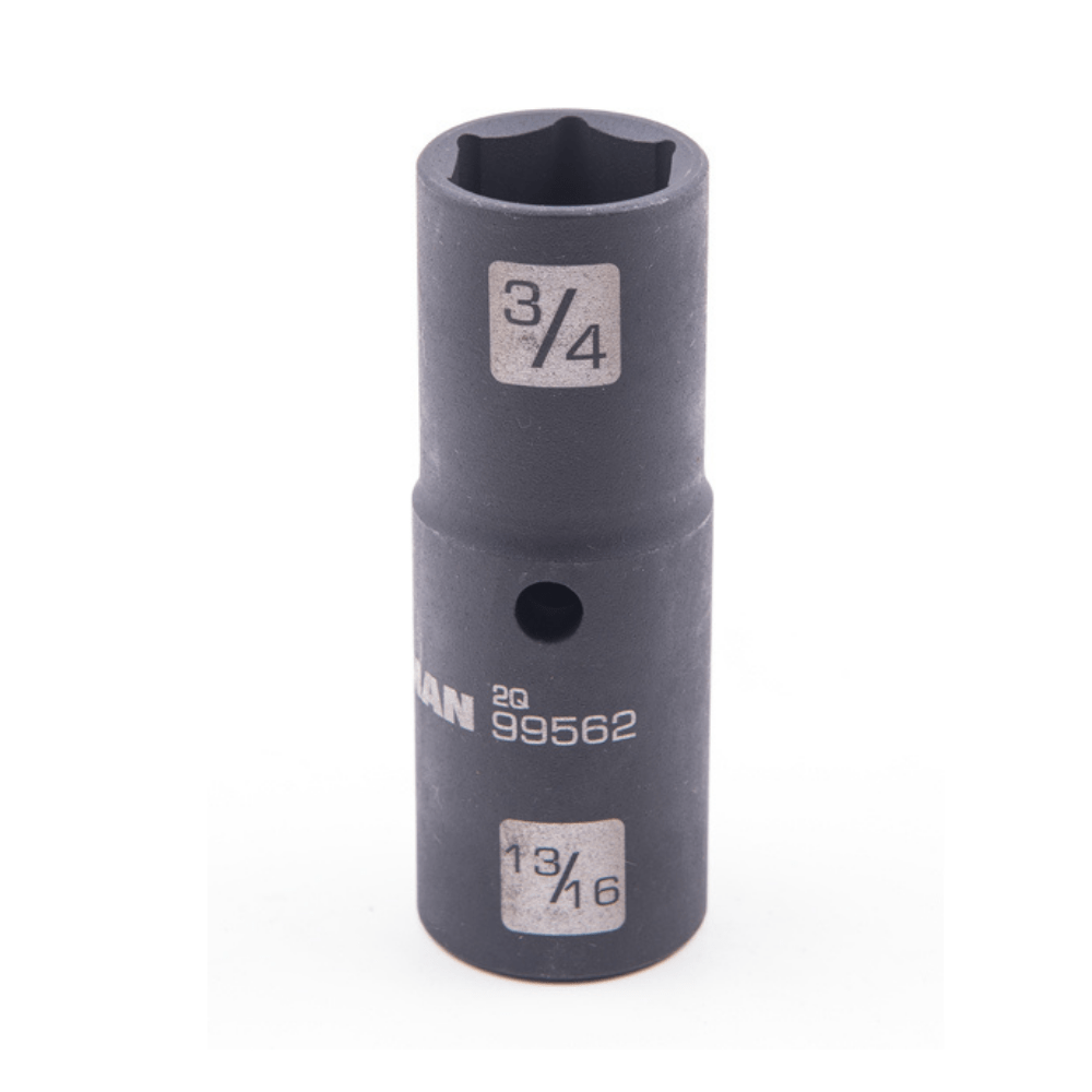 STEELMAN JS-99562 1/2" Drive – 3/4" x 13/16" Deep Flip Impact Socket – Thin Wall