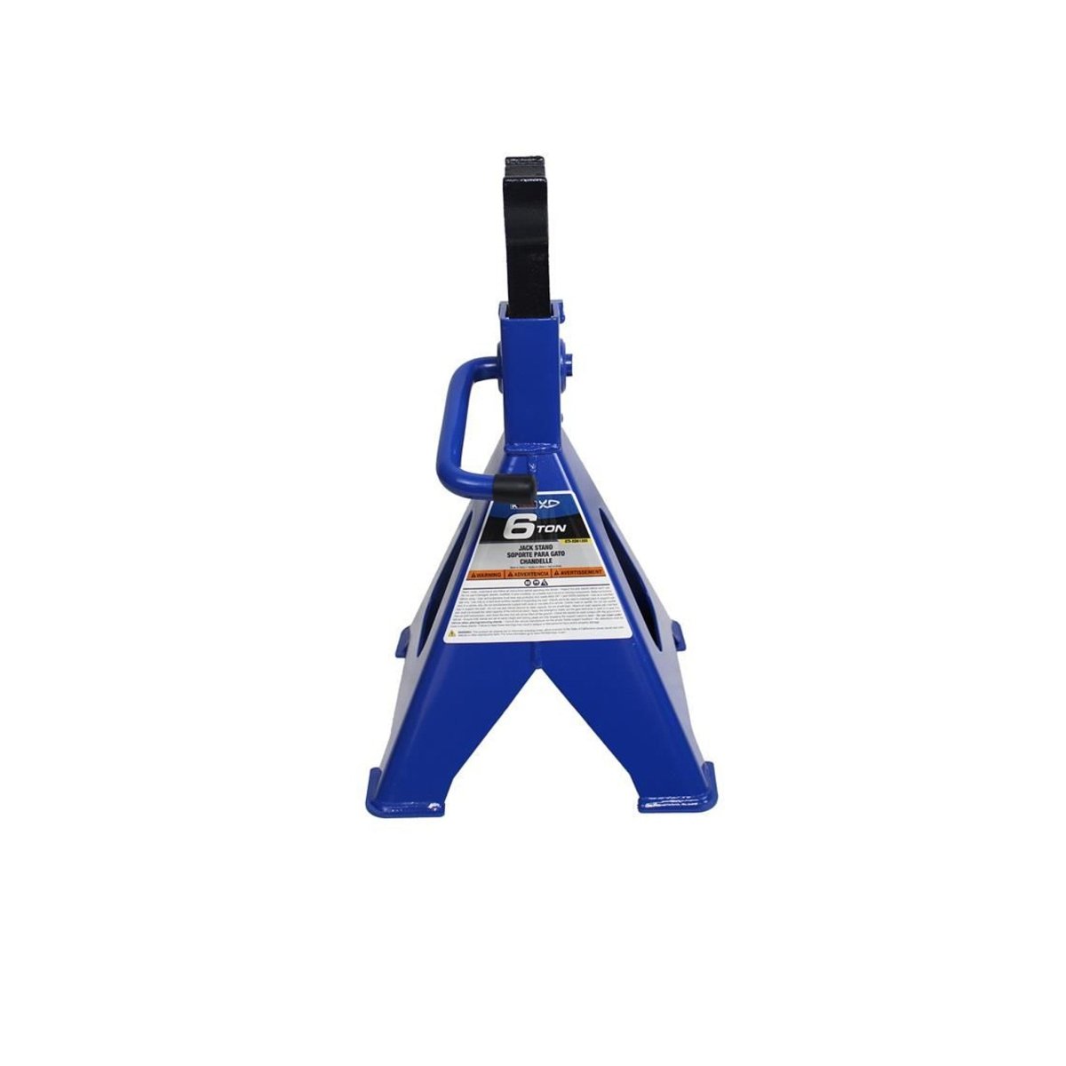 K-TOOL K-61205 6-Ton Jack Stands, Ratchet Action, Steel Base, 15.75"-24" Lift Range