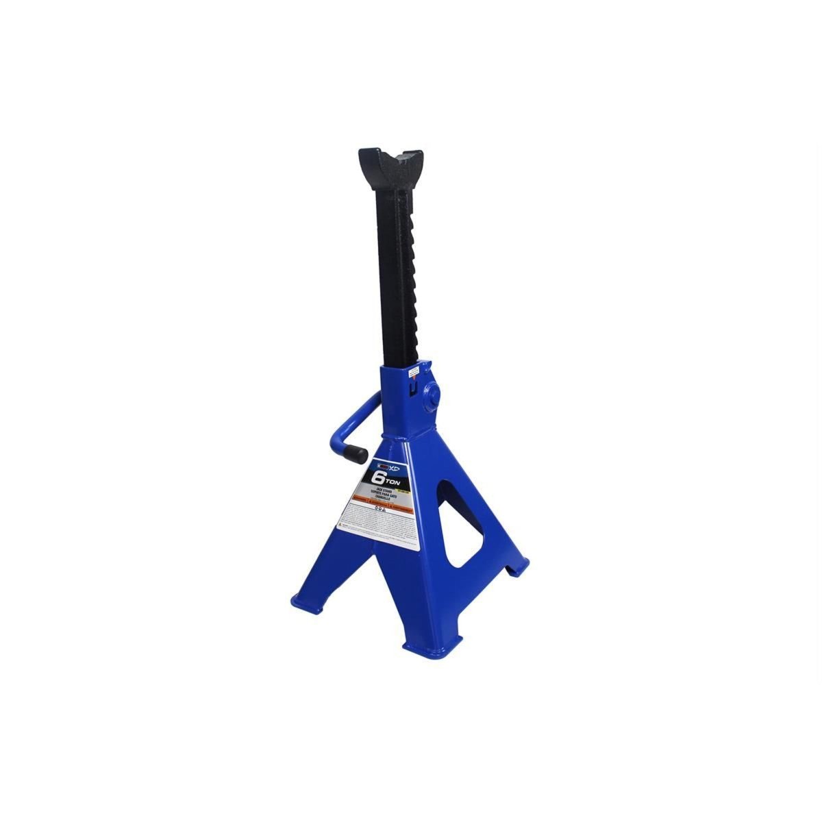 K-TOOL K-61205 6-Ton Jack Stands, Ratchet Action, Steel Base, 15.75"-24" Lift Range