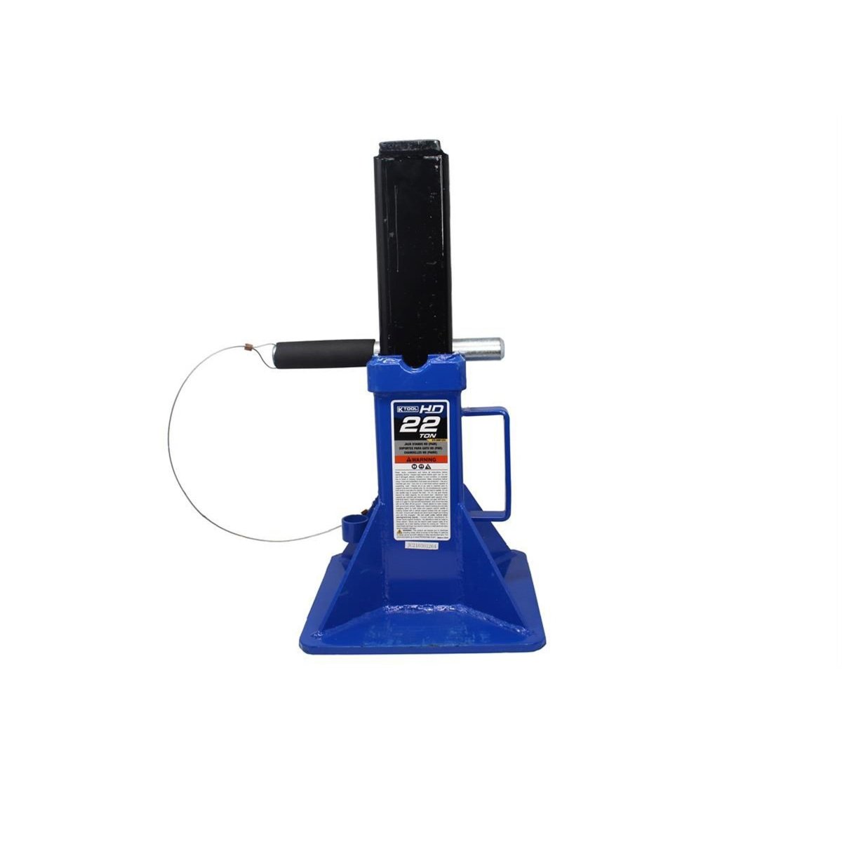 K-TOOL K-61222 22-Ton Heavy-Duty Pin-Style Jack Stands, 11.825" - 19.75" Range, Steel Construction