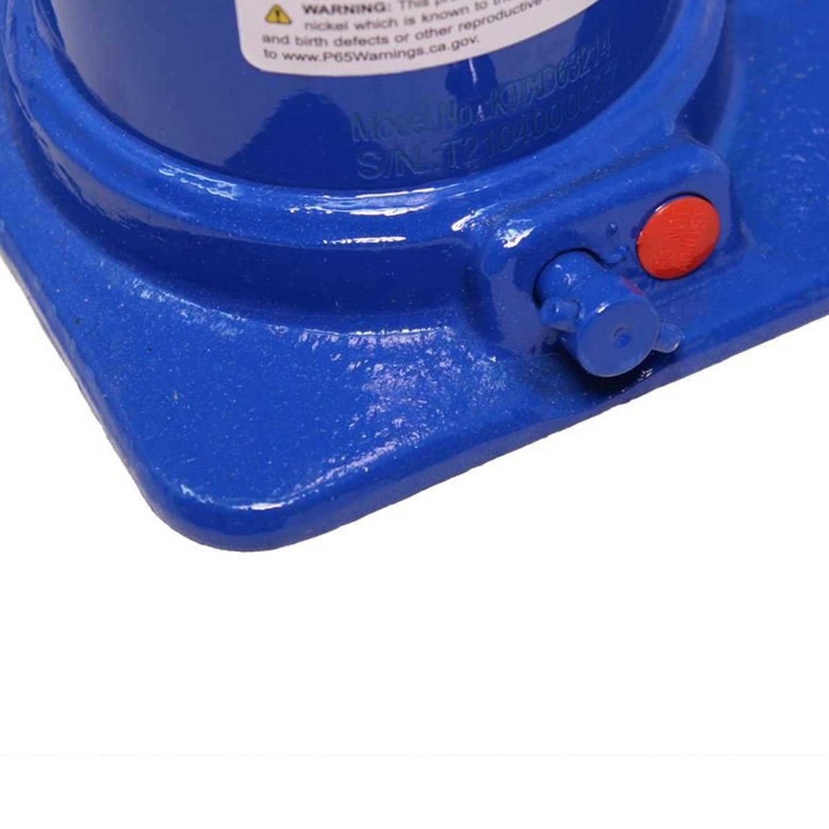 K-TOOL K-63214 12-Ton Short Bottle Jack, Welded, 7.48" - 13.78" Lift Range, Heavy-Duty Base