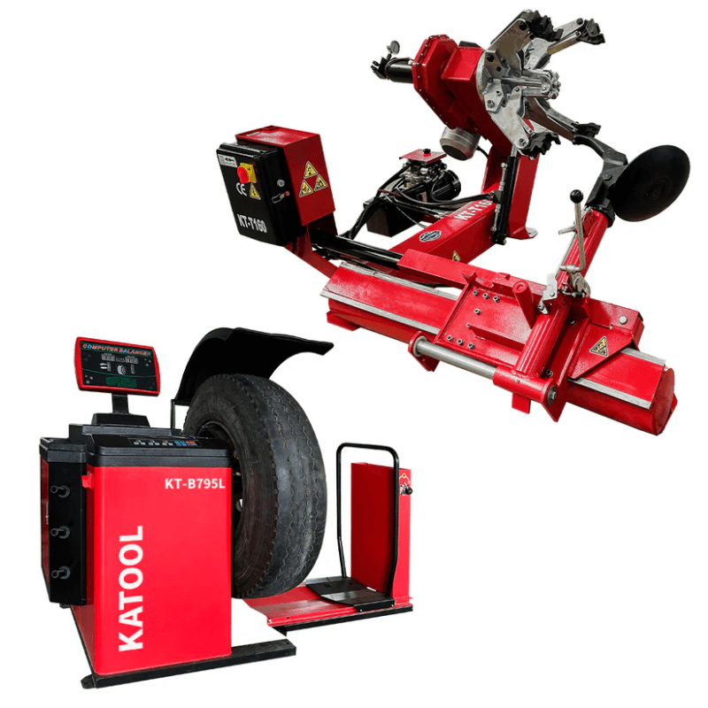 Katool KT-T160 + KT-B795L – Truck Tire Changer + Wheel Balancer (Combo)