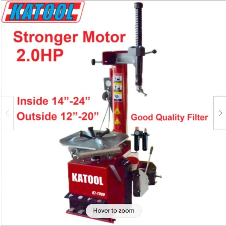 Katool KT-T800 – Tire Changer (Wheel Clamp, 2.0 HP, 110V)