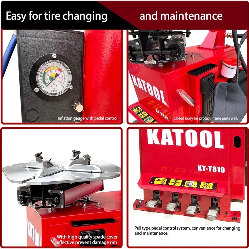 Katool KT-T810 – Tire Changer (Swing-Arm, Bead Blaster)