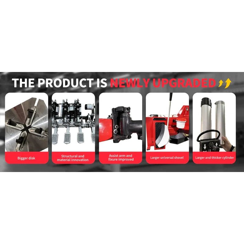 Katool KT-T830 – Tire Changer (Wheel Clamp, Assist Arms)