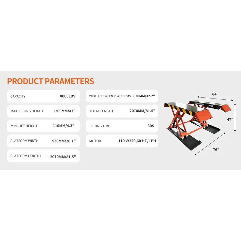 Katool X90E – Scissor Lift (8,000 lb, Mid-Rise)