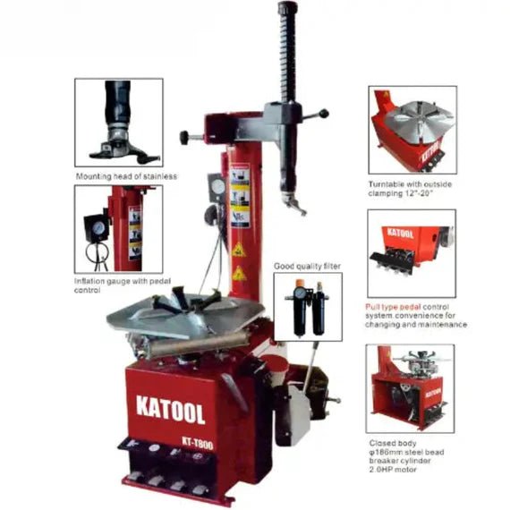Katool KT-T800 + KT-B760 – Tire Changer + Wheel Balancer (Combo)