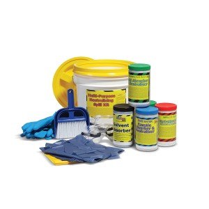 SPILLTECH ST-MPN-KIT Multi-Purpose Neutralizing Spill Kit, Includes Bucket, Absorbents, and Neutralizers