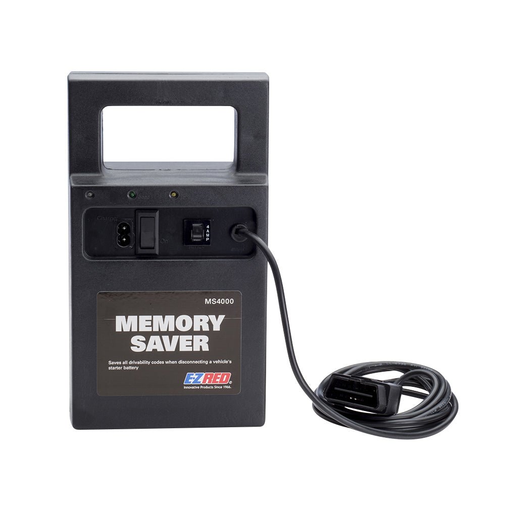 EZ-RED EZR-MS4000 Automotive Memory Saver, Built-in Charger, OBDII Connector, 12V Battery