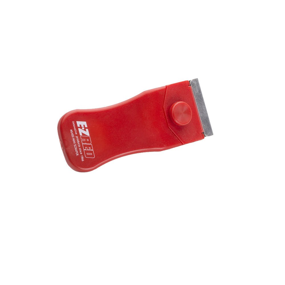 EZ-RED EZR-MS400 Compact Razor Blade Scraper, 4" with Ergonomic Grip