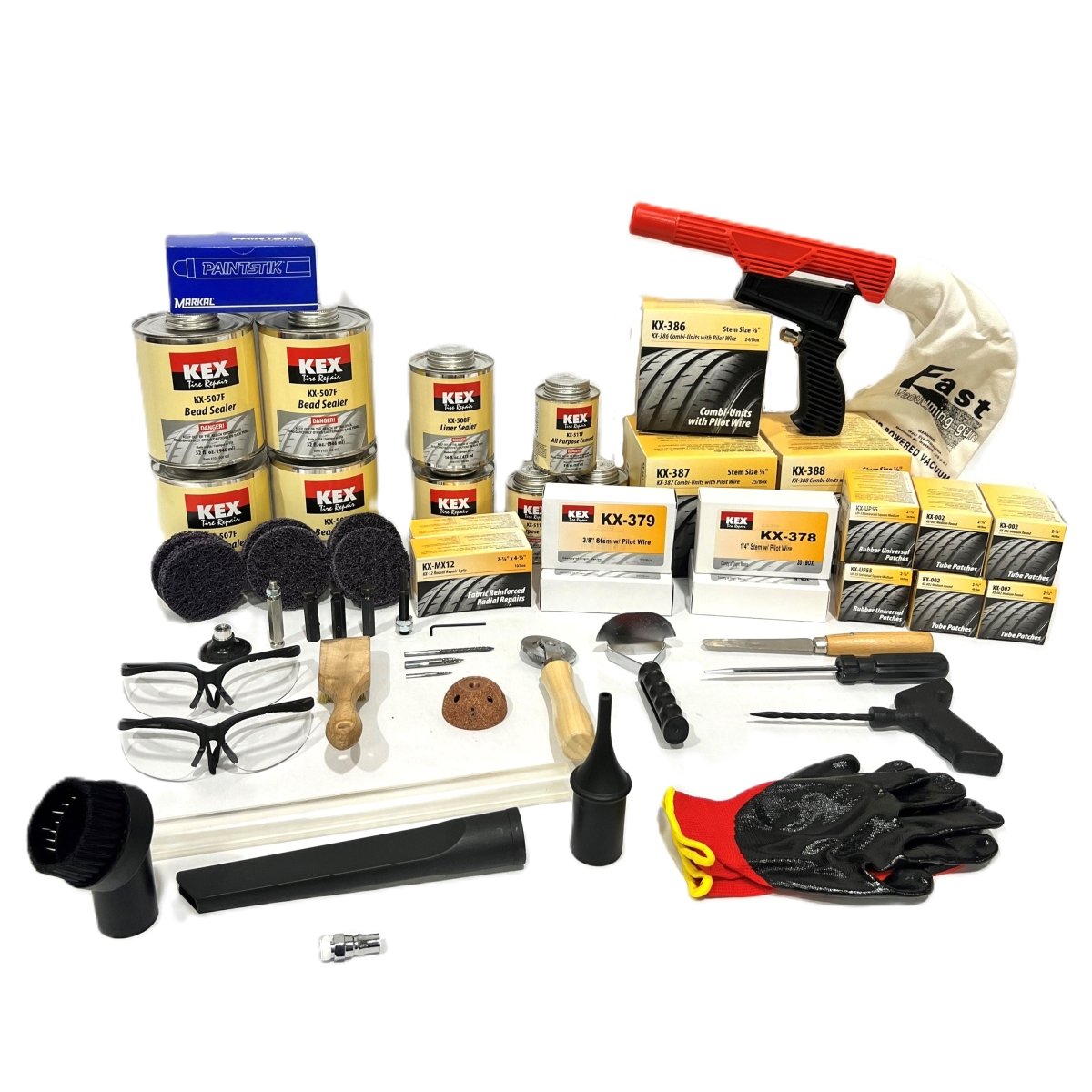 MT-RSR MT-TRK03 Tire Repair Toolbox, All-in-One Kit for On-the-Go Repairs