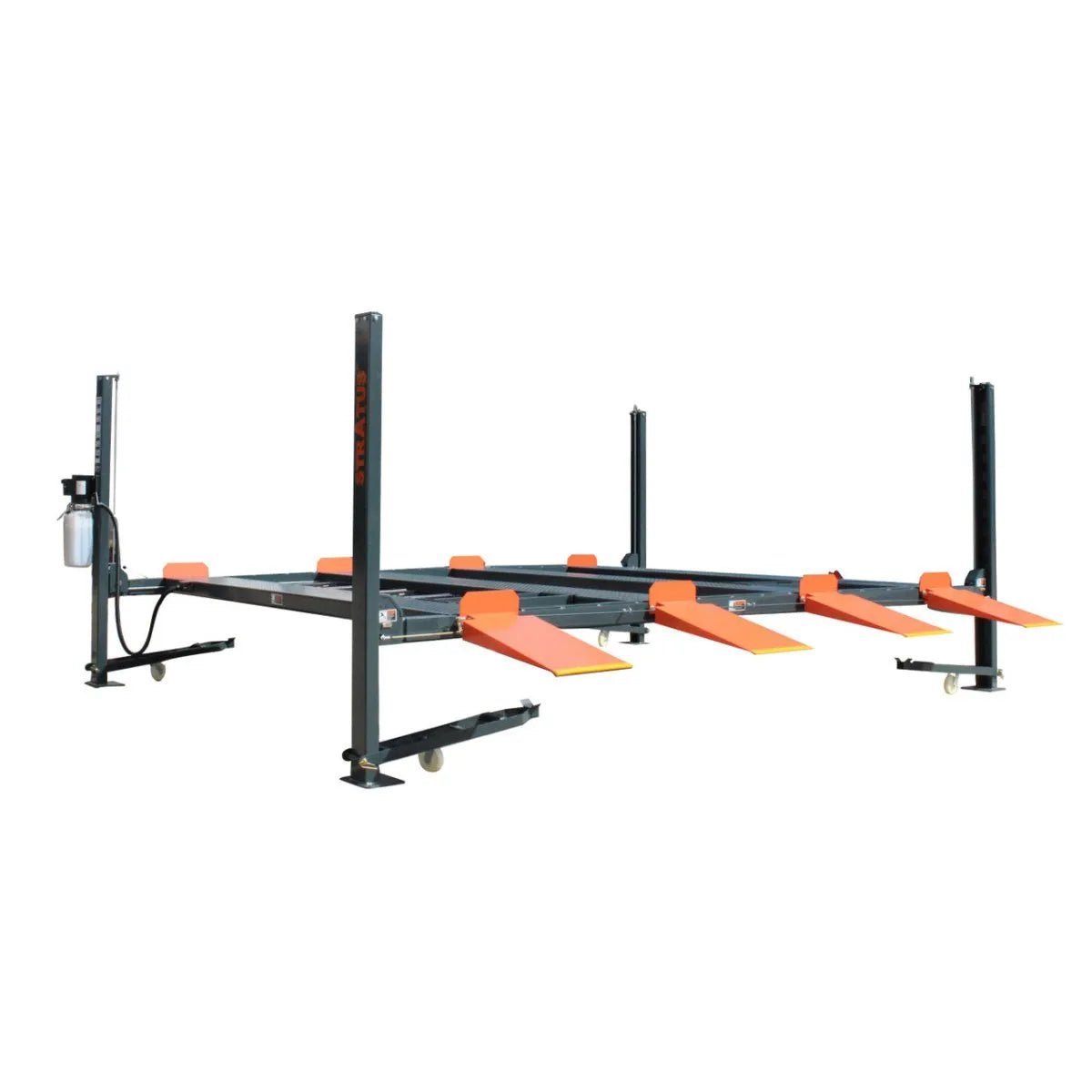 Stratus 4 Post-Lift 9,000 lbs Capacity Manual Release Double Parking Car Lift (Castor Kit Sold Separately), SAE-P49D